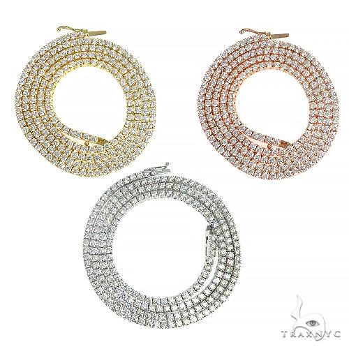 7 Pointer Parcel Diamond Tennis Chain 66911 - Image 4