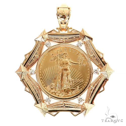 1 Oz Liberty Gold Coin Frame Pendant 68842 - Image 1