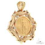 1 Oz Liberty Gold Coin Frame Pendant 68842 - Image 2