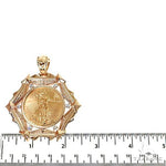 1 Oz Liberty Gold Coin Frame Pendant 68842 - Image 6