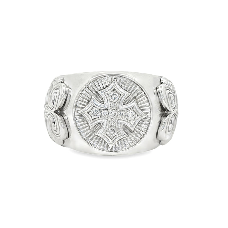 .925 Silver Cross Ring 70894