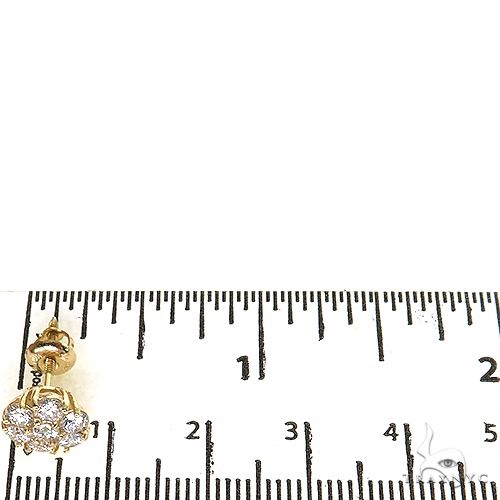 10 PT Diamond Flower Earrings (Lab) 68236 - Image 4