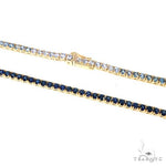 10 Pointe Blue Sapphire Tennis Chain 67191 - Image 4