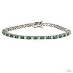 10 Pointer Emerald Glimmer Tennis Bracelet 70082 - Image 1