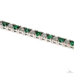 10 Pointer Emerald Glimmer Tennis Bracelet 70082 - Image 3