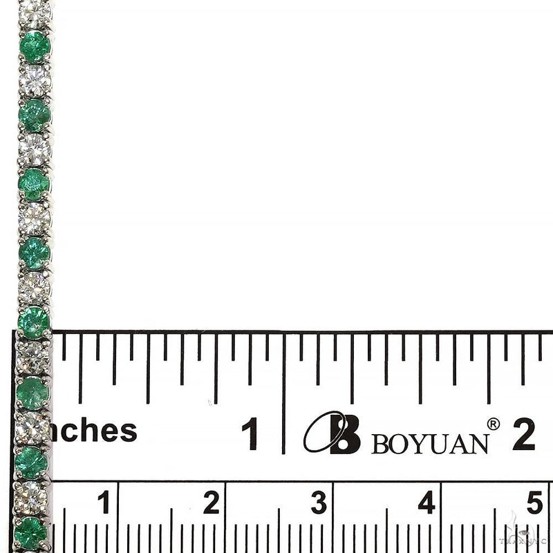 10 Pointer Emerald Glimmer Tennis Bracelet 70082 - Image 5