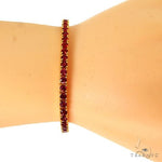 10 Pointer Fire Sapphire Tennis Bracelet 67624 - Image 5