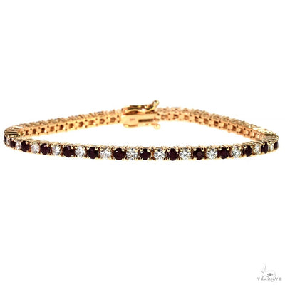 10 Pointer Ruby Glimmer Tennis Bracelet 70083 - Image 1