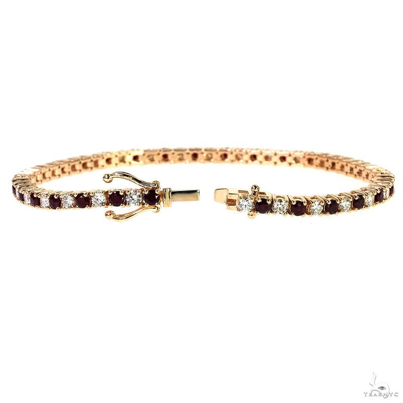 10 Pointer Ruby Glimmer Tennis Bracelet 70083 - Image 2