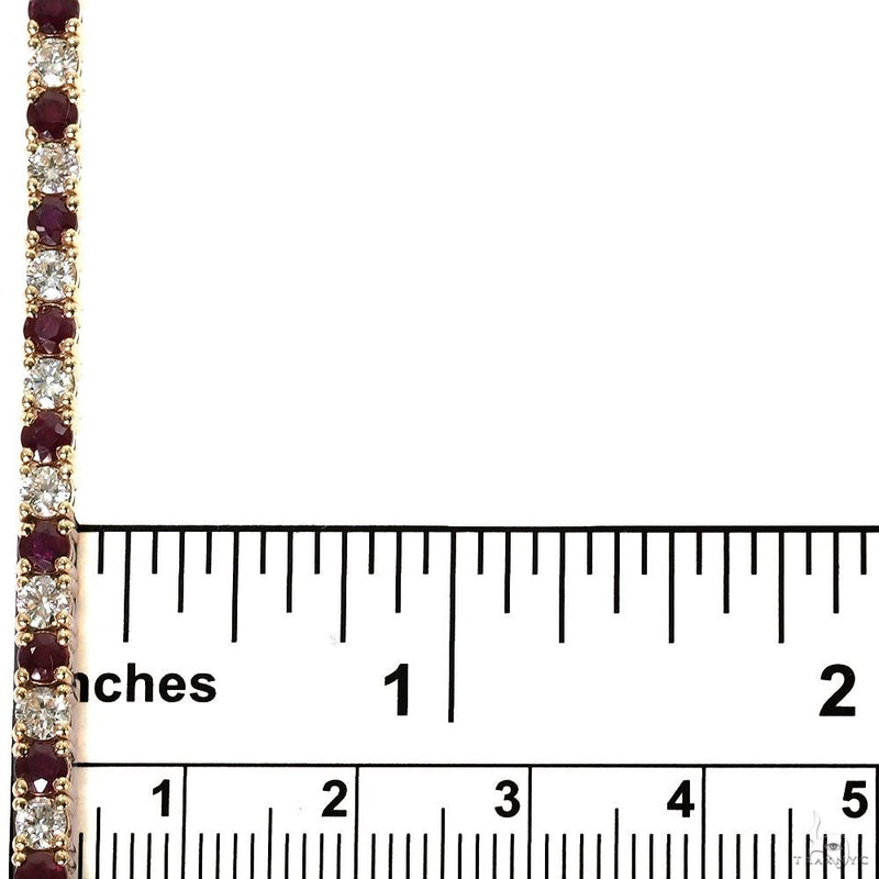 10 Pointer Ruby Glimmer Tennis Bracelet 70083 - Image 5