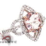 Diamond Pink Gemstone Ring 2 10147 - Image 3