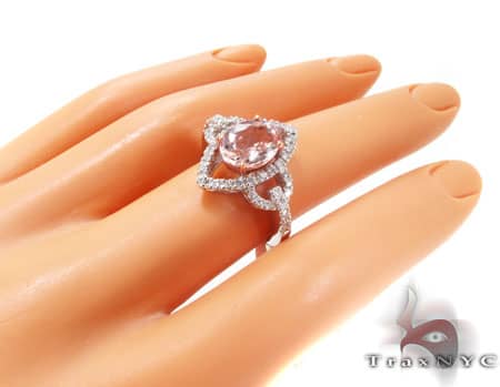 Diamond Pink Gemstone Ring 2 10147 - Image 8