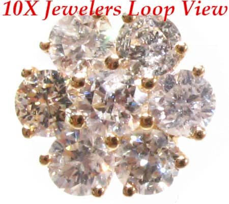 Large Yellow Blossom Studs 10370 - Image 4