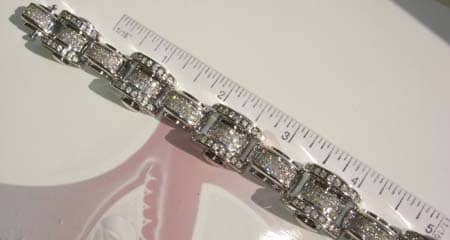 14K Gold & Diamond Motorcycle Bracelet 104 - Image 4