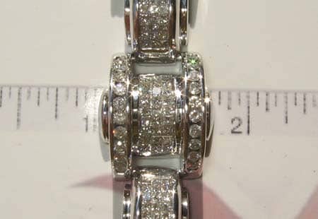 14K Gold & Diamond Motorcycle Bracelet 104 - Image 3