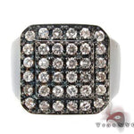 Mens Demanding 14K Black Rhodium Pinky Ring 10554 - Image 2