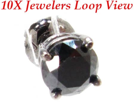 Royal Black Diamond Earrings 2 10728 - Image 3