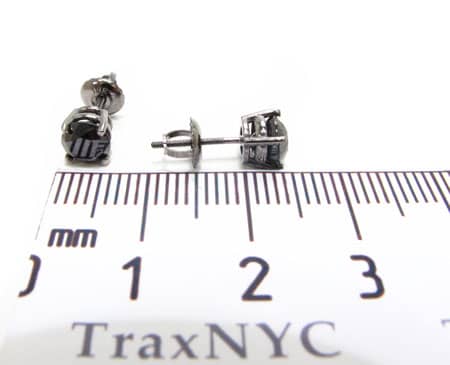 Royal Black Diamond Earrings 2 10728 - Image 5