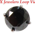 Royal Black Diamond Earrings 4 10730 - Image 3