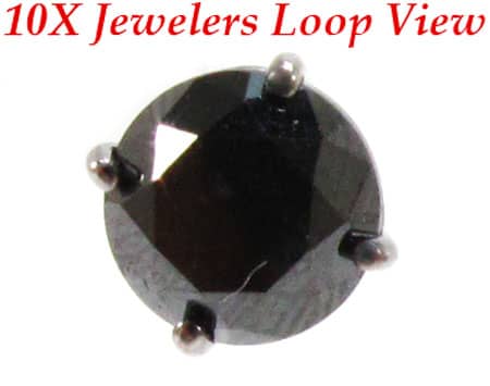 Royal Black Diamond Earrings 4 10730 - Image 3