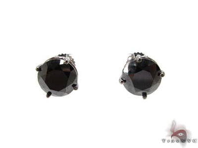 Custom Jewelry - Royal Black Diamond Earrings 5 10731 - Image 1