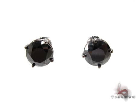 Custom Jewelry - Royal Black Diamond Earrings 5 10731 - Image 1