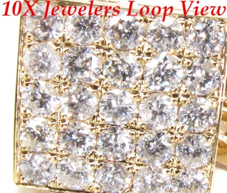 YG Five Row Spec Earrings 10864 - Image 3