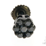 10K Black Gold Cluster Earrings 63739 - Image 3