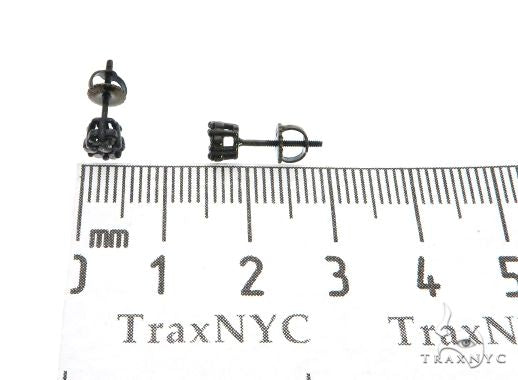 10K Black Gold Cluster Earrings 63739 - Image 5