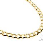 10k Yellow Gold Curb Link Chain 5mm 30 Inches  57242 - Image 2