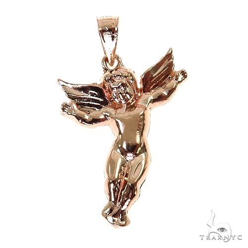 10K Gold Angel Charm Pendant 67553 - Image 1