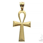 10K Gold Ankh Cross Pendant 66206 - Image 1