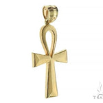 10K Gold Ankh Cross Pendant 66206 - Image 2