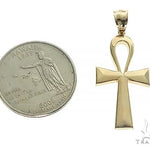 10K Gold Ankh Cross Pendant 66206 - Image 5