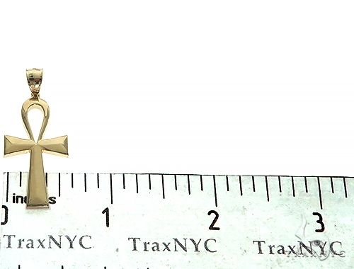 10K Gold Ankh Cross Pendant 66206 - Image 6