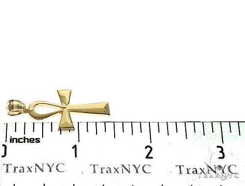 10K Gold Ankh Cross Pendant 66206 - Image 7