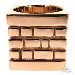 10K Gold Brick City Ring 68723 - Image 2