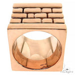 10K Gold Brick City Ring 68723 - Image 4