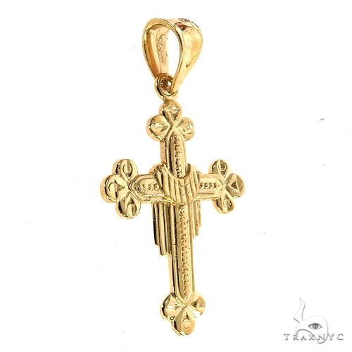 10K Gold Cross Crucifix 57089 - Image 2