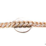 10K Gold Diamond Miami Link Chain 28 Inches 8mm   32663 - Image 3