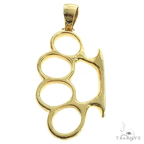 10K Gold Knuckles Pendant 66371 - Image 3