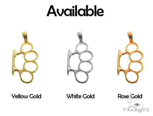 10K Gold Knuckles Pendant 66371 - Image 8