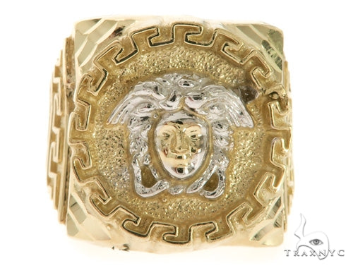 10K Gold Medusa Ring 58449 - Image 2