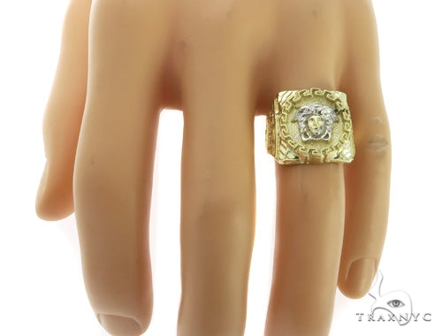 10K Gold Medusa Ring 58449 - Image 6
