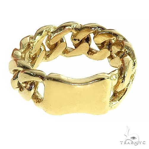10K Gold Miami Cuban Ring 66581 - Image 6