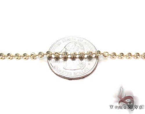 14K Gold Moon Cut Chain 26 Inches 5mm   65881 - Image 3