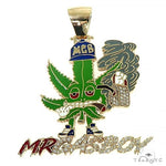 10K Gold Mr.Gas Boy Weed Pendant 66479 - Image 1