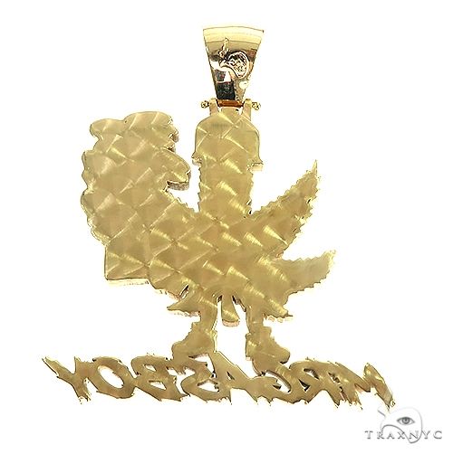 10K Gold Mr.Gas Boy Weed Pendant 66479 - Image 3