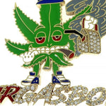10K Gold Mr.Gas Boy Weed Pendant 66479 - Image 5