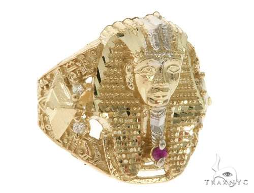 10K Gold Pharaoh Ring 58448 - Image 1